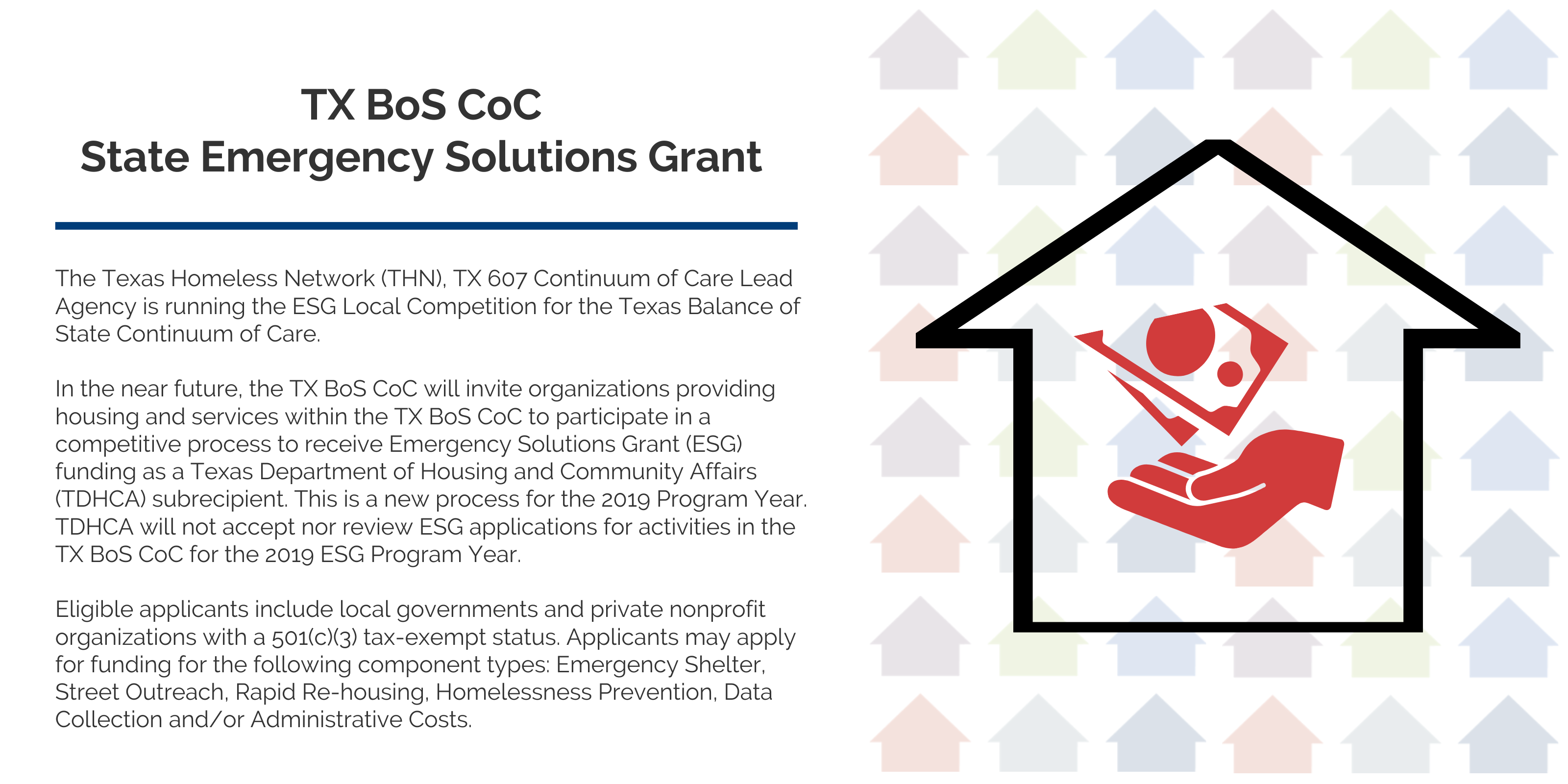 Emergency Solutions Grant Website Photo Texas Homeless Network